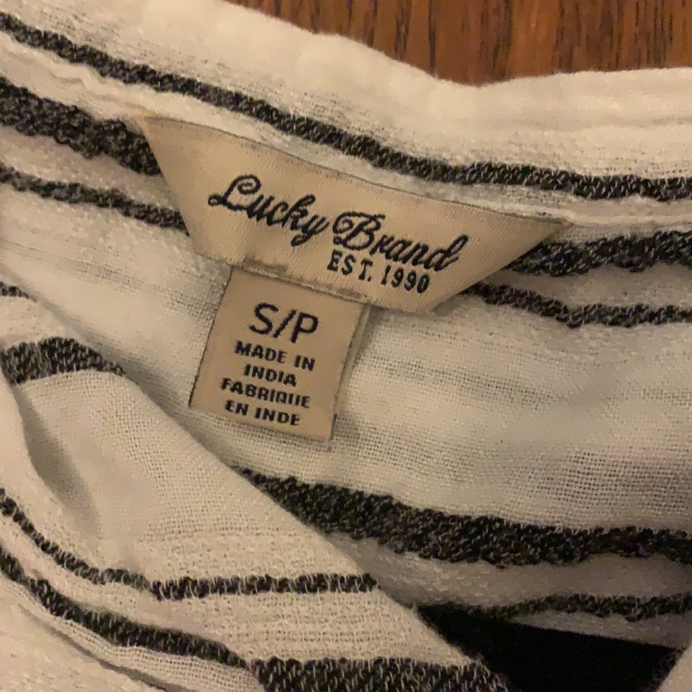 Lucky Brand Long Sleeve Striped Button Up - Picture 3 of 6